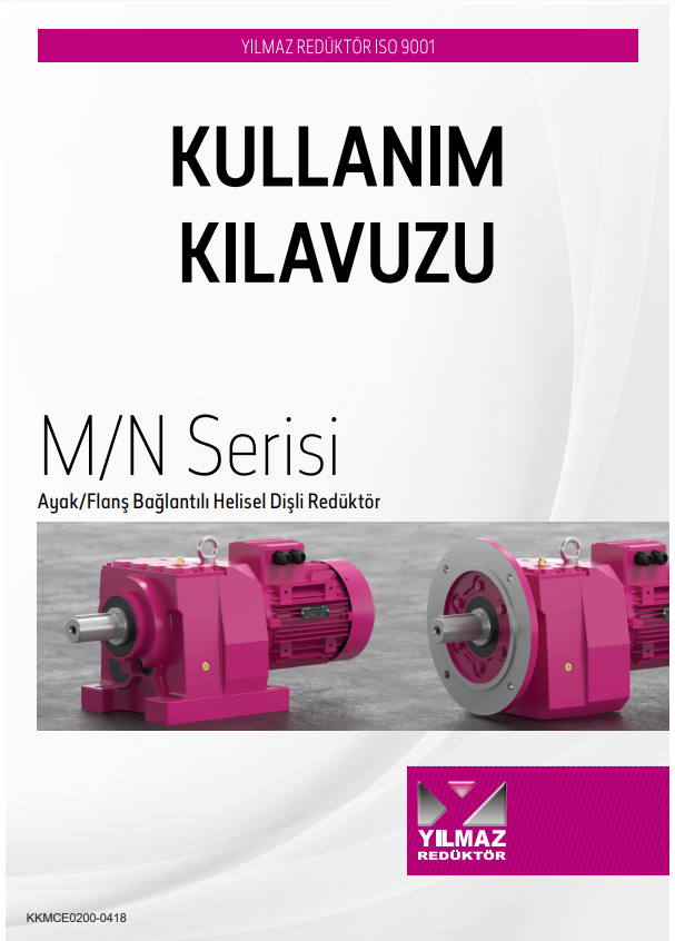 Merkez Motor | N Serisi / Helisel Dişli Flanşlı Redüktörler